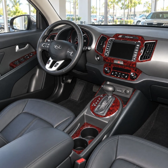 Kia Sportage 2017-2019 3D Cockpit Dekor Interieurleisten Set 18-teilig