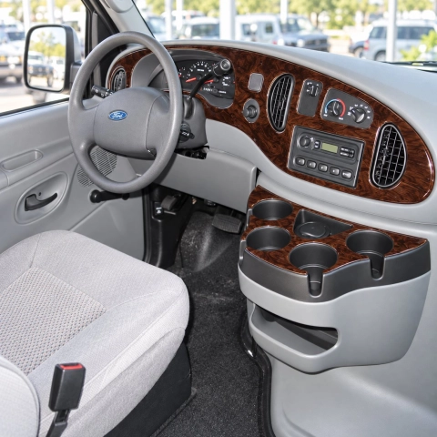 Ford E-Series E-Van 2008-2011 3D Cockpit Dekor Interieurleisten Set 10-teilig