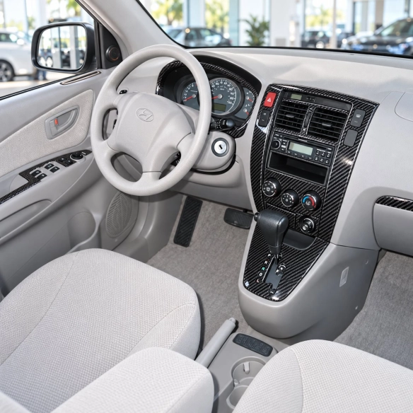 Hyundai Tucson 2006-2009 3D Cockpit Dekor Interieurleisten Set As shown in product diagram-teilig