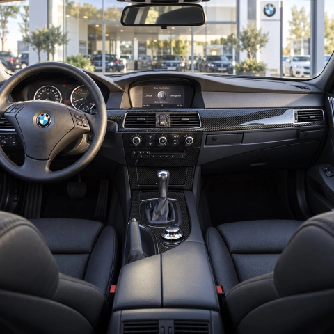BMW 5-Series E60 2003-2008 3D Cockpit Dekor Interieurleisten Set 17-teilig 2