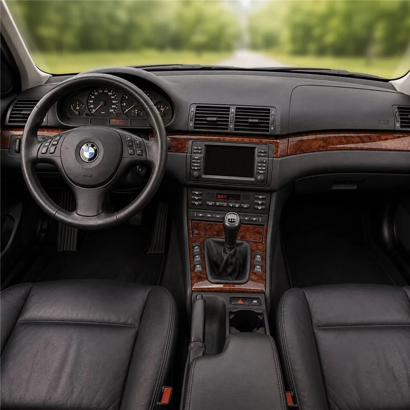 BMW 3 Series E46 1998-2004 3D Armaturenbrett-Dekor-Set, 4 Teile