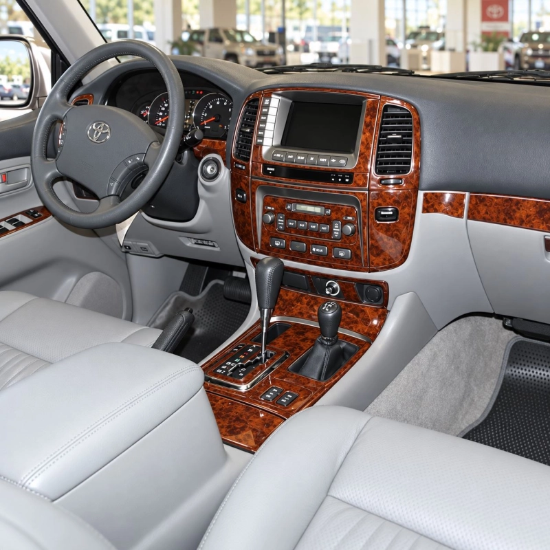 Toyota Land Cruiser 100 2003-2007 3D Cockpit Dekor Interieurleisten Set As shown in product diagram-teilig