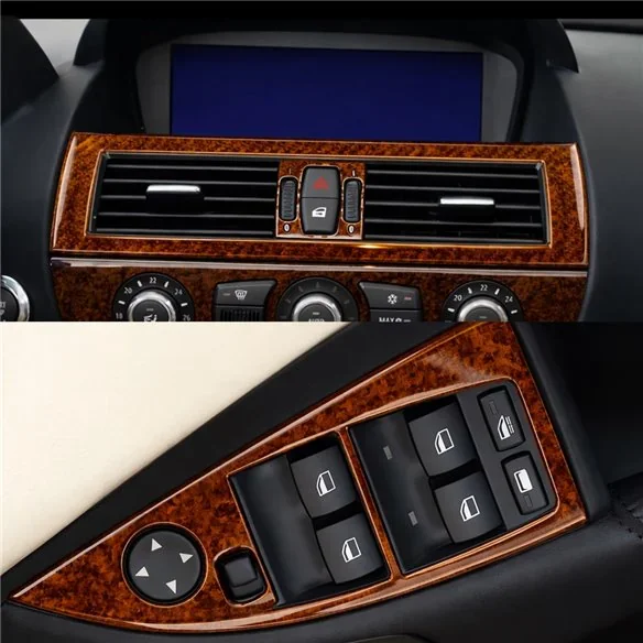 BMW 6-Series E 63 2008-2010 3D Armaturenbrett-Dekor-Set, 41 Teile