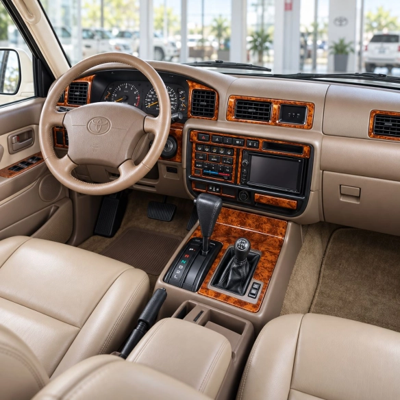 Toyota Land Cruiser 80 1995-1997 3D Cockpit Dekor Interieurleisten Set 20-teilig