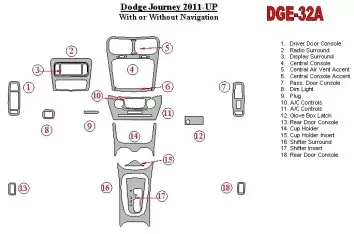 Dodge Journey 2011-UP BD innenausstattung armaturendekor cockpit dekor - 1