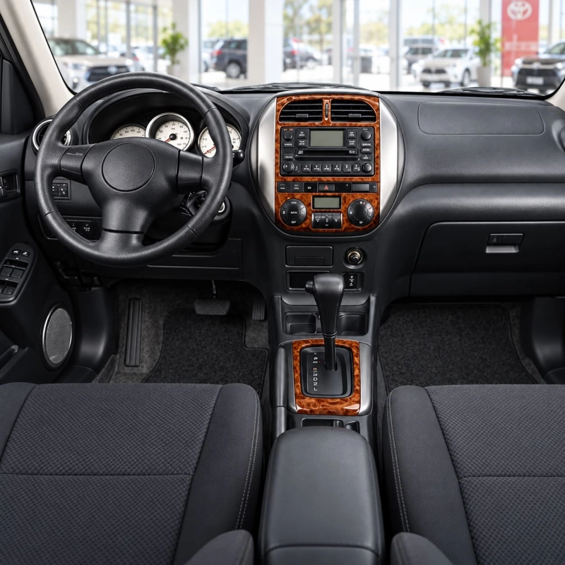 Toyota Rav 4 XA20 2003-2004 3D Cockpit Dekor Interieurleisten Set 4-teilig