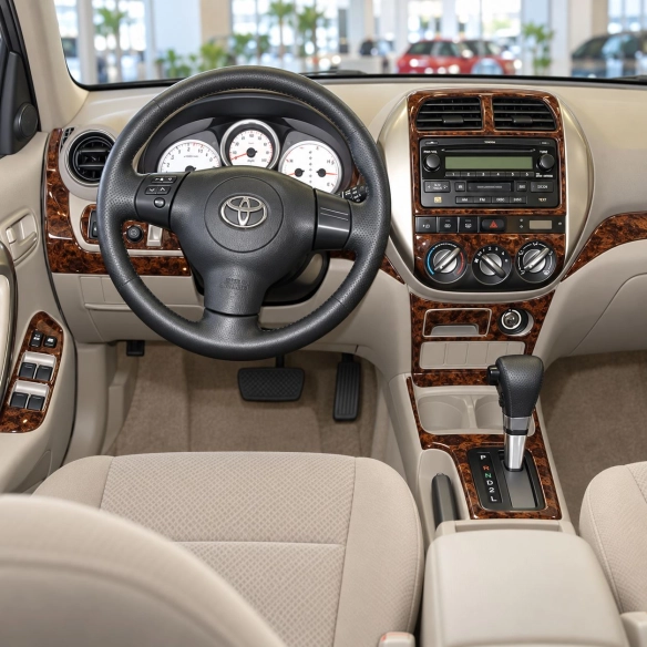Toyota RAV-4 2003-2005 3D Cockpit Dekor Interieurleisten Set Full Set / as shown in product diagram-teilig