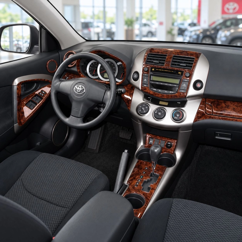 Toyota RAV-4 2006-heute 3D Cockpit Dekor Interieurleisten Set As shown in product diagram-teilig
