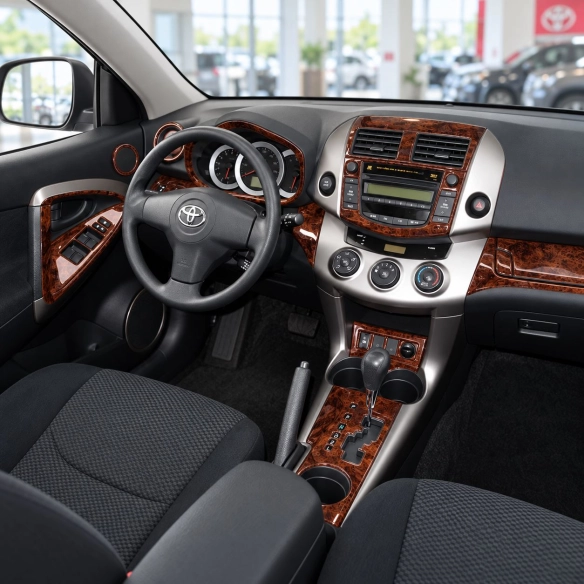 Toyota RAV-4 2006-heute 3D Cockpit Dekor Interieurleisten Set As shown in product diagram-teilig