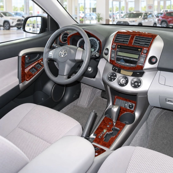 Toyota RAV-4 2006-heute 3D Cockpit Dekor Interieurleisten Set As shown in product diagram-teilig