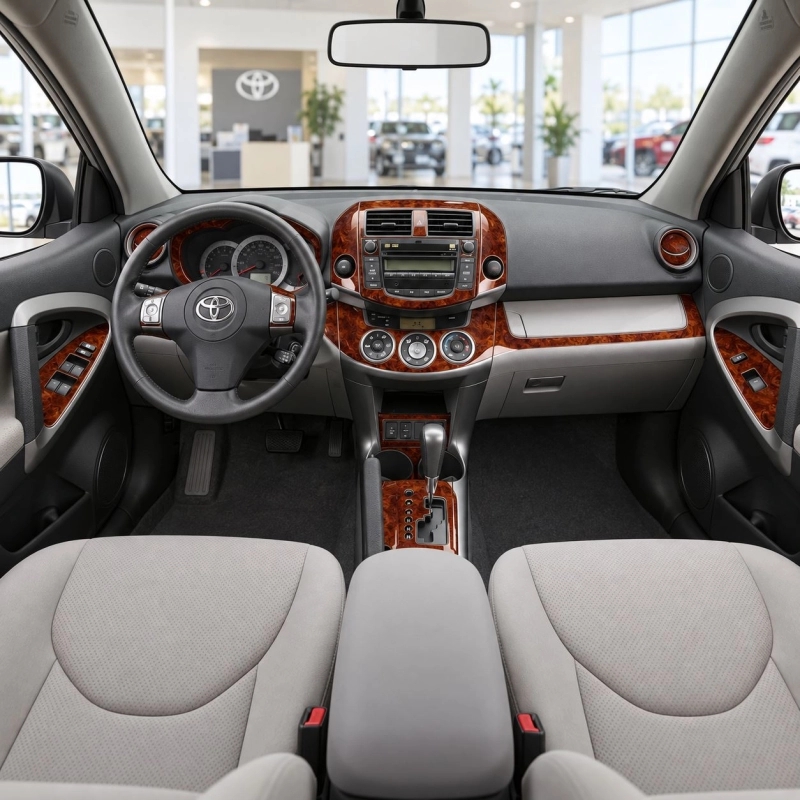 Toyota RAV-4 2006-heute 3D Cockpit Dekor Interieurleisten Set As shown in product diagram-teilig