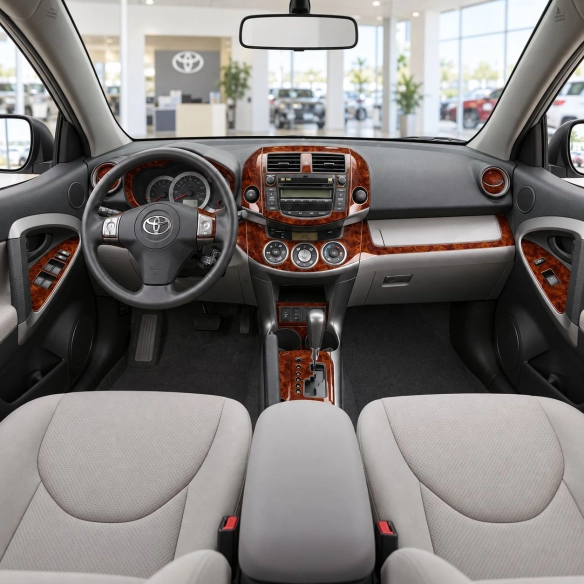 Toyota RAV-4 2006-heute 3D Cockpit Dekor Interieurleisten Set As shown in product diagram-teilig