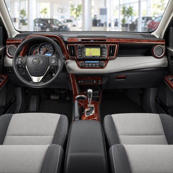 Toyota RAV4 2015 3D Cockpit Dekor Interieurleisten Set 13-teilig