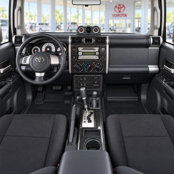 Toyota FJ Cruiser 2007-heute 3D Cockpit Dekor Interieurleisten Set Basic Set / as shown in product diagram-teilig