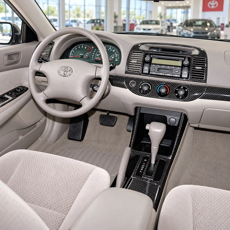 Toyota Camry 2005-2006 3D Cockpit Dekor Interieurleisten Set As shown in product diagram-teilig