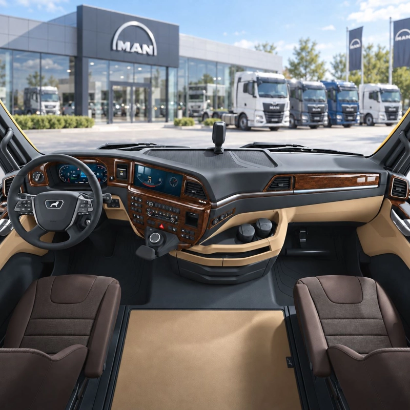 MAN TGX TGS TG3 12.3 inch 2022-2024 3D Cockpit Dekor Interieurleisten Set 25-teilig