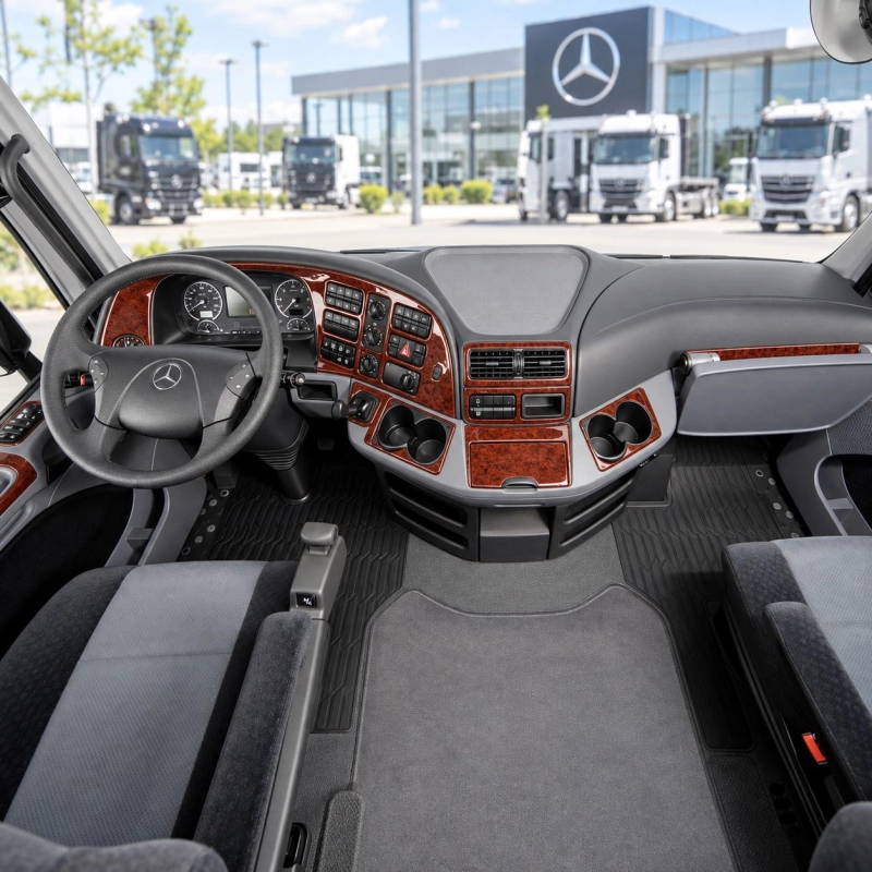 Mercedes-Benz Actros 2003-2011 3D Cockpit Dekor Interieurleisten Set 42-teilig