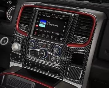 Dodge Ram 2016-2018 innenausstattung armaturendekor cockpit dekor touch Screen Display, With Front Bucket Seats, 65 Pcs.