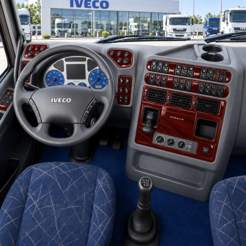 Iveco Stralis 2002-2007 3D Cockpit Dekor Interieurleisten Set 73-teilig