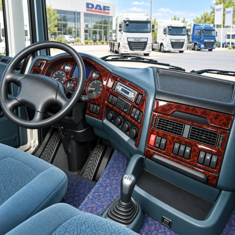 DAF XF 2002-2005 3D Cockpit Dekor Interieurleisten Set 18-teilig
