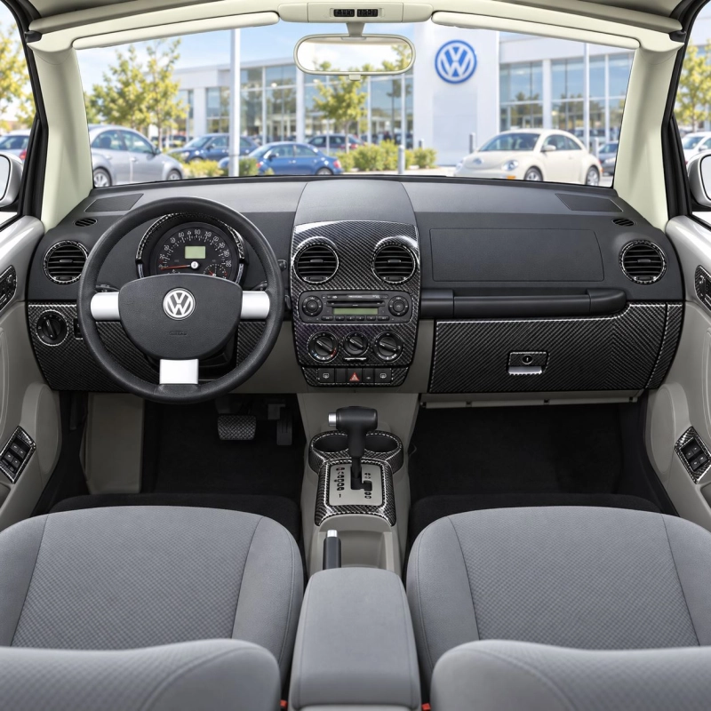 Volkswagen Beetle 2001-2005 3D Cockpit Dekor Interieurleisten Set Full Set / as shown in product diagram-teilig