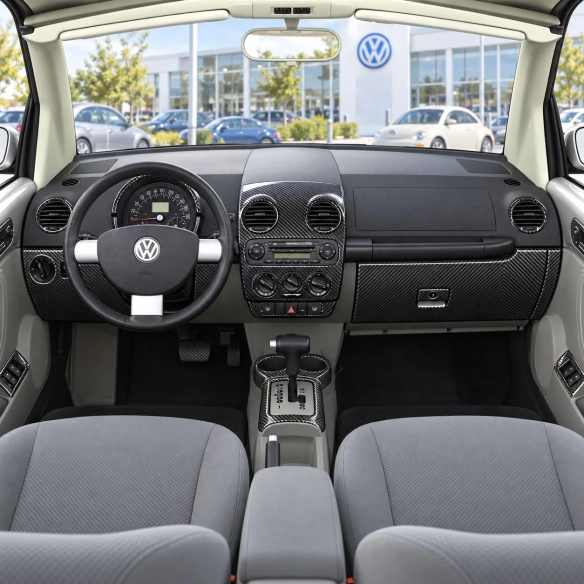 Volkswagen Beetle 2001-2005 3D Cockpit Dekor Interieurleisten Set Full Set / as shown in product diagram-teilig