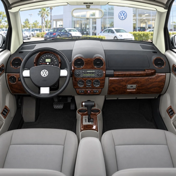 Volkswagen Beetle 2001-2005 3D Cockpit Dekor Interieurleisten Set Full Set / as shown in product diagram-teilig