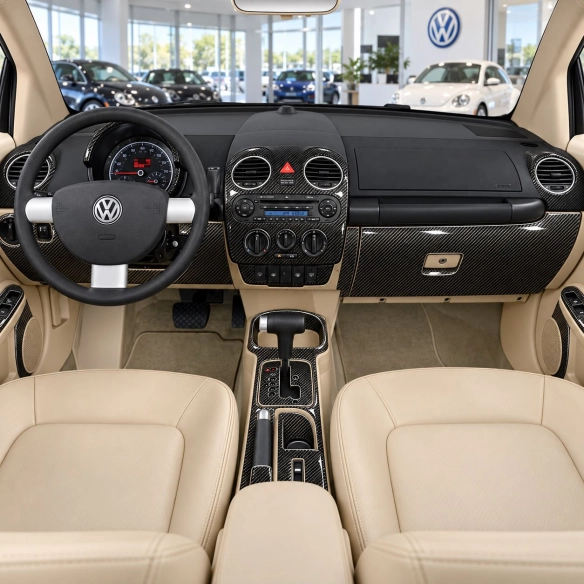 Volkswagen Beetle 2006-2011 3D Cockpit Dekor Interieurleisten Set Full Set / as shown in product diagram-teilig