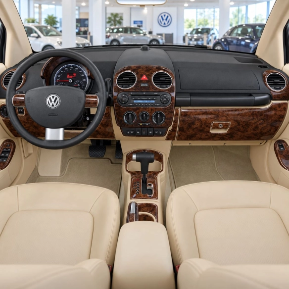 Volkswagen Beetle 2006-2011 3D Cockpit Dekor Interieurleisten Set Full Set / as shown in product diagram-teilig