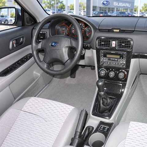 Subaru Forester 2003-2006 3D Cockpit Dekor Interieurleisten Set Full Set / as shown in product diagram-teilig