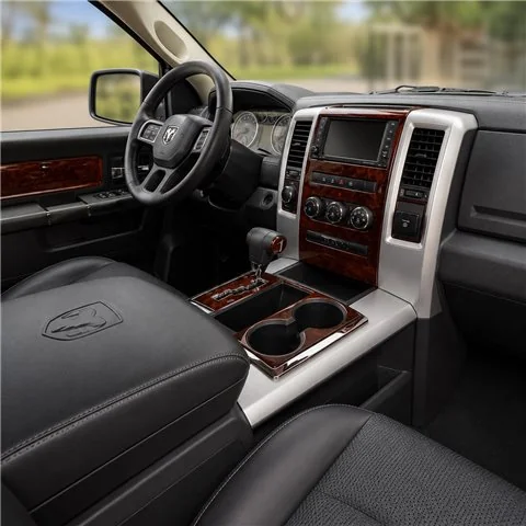 Dodge Ram 2009+ mit Getränkehalter, separate Sitze 3D Armaturenbrett-Dekor-Set