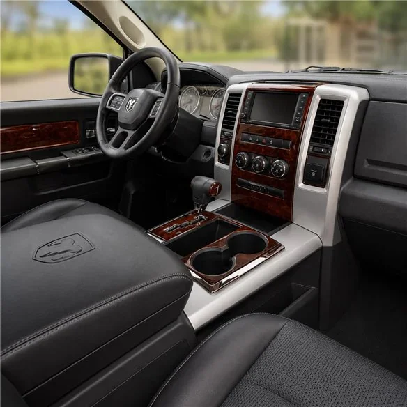 Dodge Ram 2009+ mit Getränkehalter, separate Sitze 3D Armaturenbrett-Dekor-Set