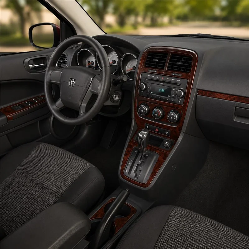 Dodge Caliber 2009+ Komplettset, Automatikgetriebe 3D Armaturenbrett-Dekor-Set