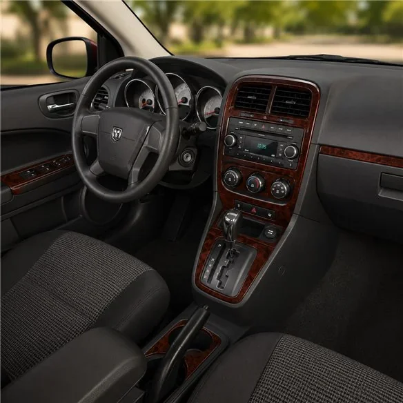 Dodge Caliber 2009+ Komplettset, Automatikgetriebe 3D Armaturenbrett-Dekor-Set