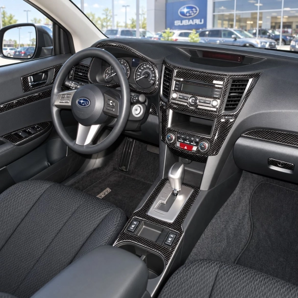 Subaru Outback 2010-heute 3D Cockpit Dekor Interieurleisten Set As shown in product diagram-teilig