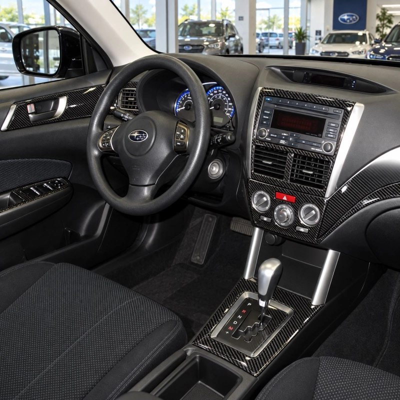 Subaru Forester 2009-2013 3D Cockpit Dekor Interieurleisten Set 41-teilig