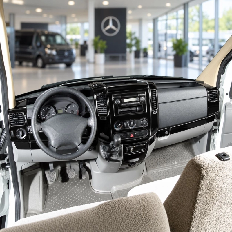 Mercedes-Benz Sprinter W906 2006-heute 3D Cockpit Dekor Interieurleisten Set 40-teilig