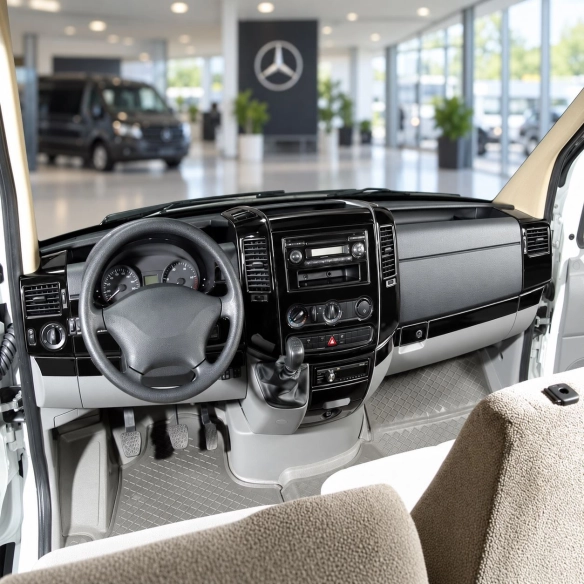 Mercedes-Benz Sprinter W906 2006-heute 3D Cockpit Dekor Interieurleisten Set 40-teilig