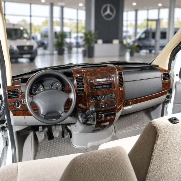 Mercedes-Benz Sprinter W906 2006-heute 3D Cockpit Dekor Interieurleisten Set 40-teilig