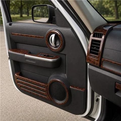 Dodge Nitro 2007+ Interior Doors H?le Covers 3D Armaturenbrett-Dekor-Set