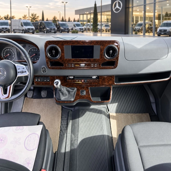 Mercedes-Benz Sprinter W907 2018 3D Cockpit Dekor Interieurleisten Set 50-teilig