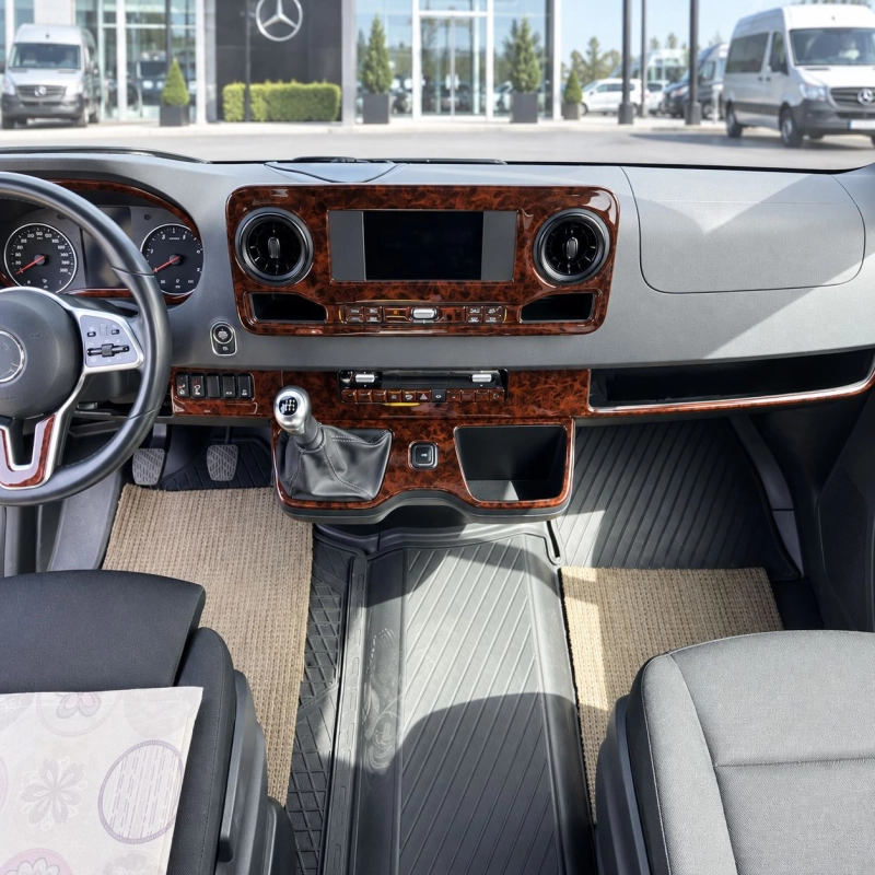 Mercedes-Benz Sprinter W907 2018 3D Cockpit Dekor Interieurleisten Set 50-teilig