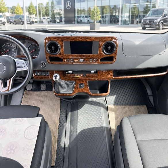 Mercedes-Benz Sprinter W907 2018 3D Cockpit Dekor Interieurleisten Set 50-teilig