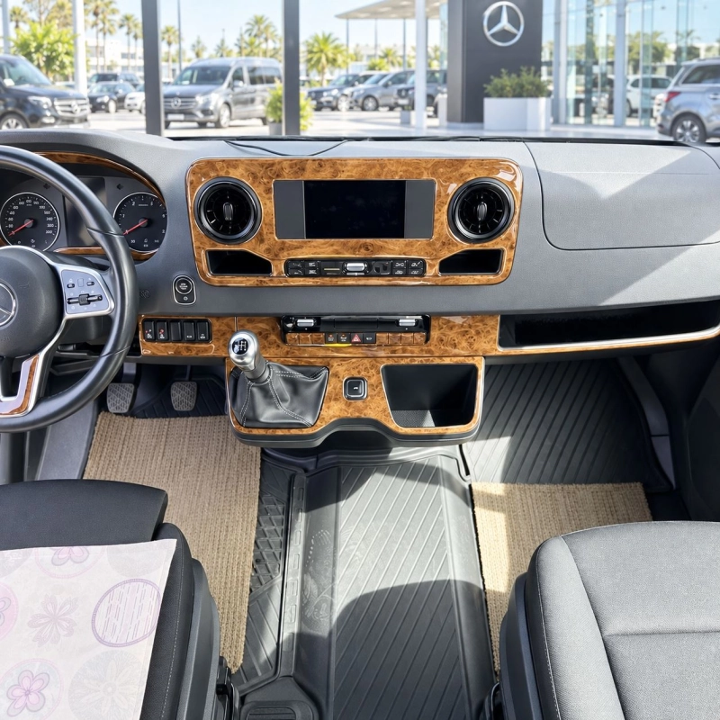 Mercedes-Benz Sprinter W907 2018 3D Cockpit Dekor Interieurleisten Set 50-teilig