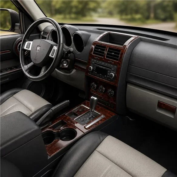Dodge Nitro 2007+ Basisset, Automatikgetriebe 3D Armaturenbrett-Dekor-Set