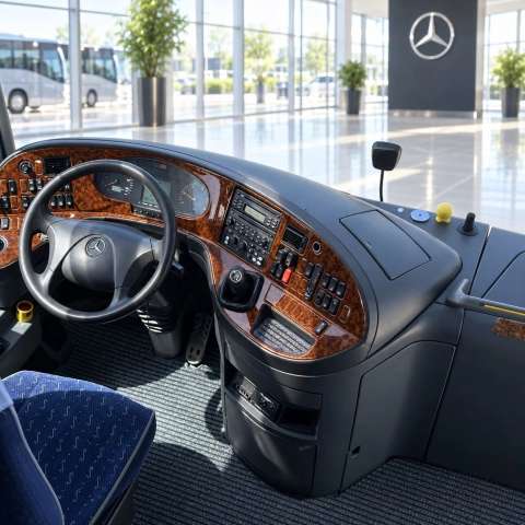 Mercedes-Benz Travego 2005-2010 3D Cockpit Dekor Interieurleisten Set 44-teilig 2