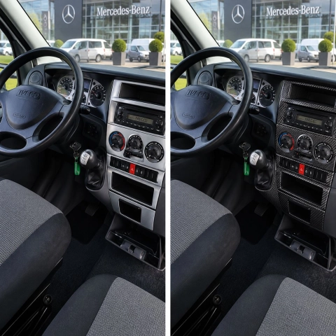 Iveco Daily 2007-heute 3D Cockpit Dekor Interieurleisten Set 7-teilig 2