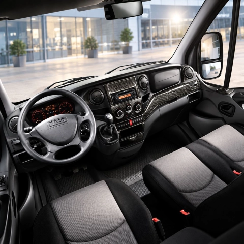 Iveco Daily 2010-2014 3D Cockpit Dekor Interieurleisten Set 30-teilig 2