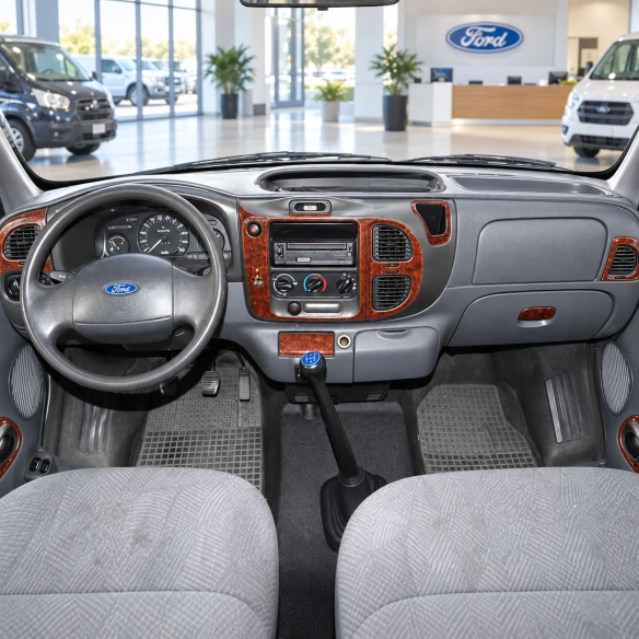 Ford Transit 2000-2006 3D Cockpit Dekor Interieurleisten Set 12-teilig