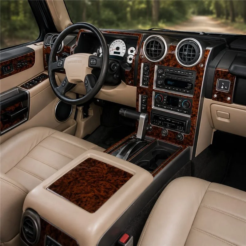 Hummer H2 2003-2007 Komplettset, Without Sunroof 3D Armaturenbrett-Dekor-Set